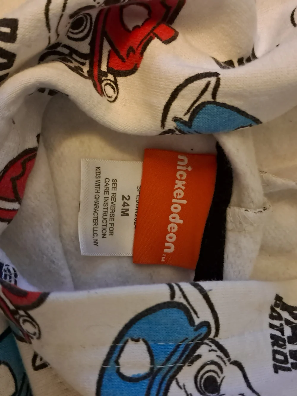 Nickelodeon Paw Patrol White Hoodie & Black Pants Set